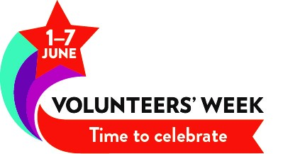 Volunteers' week logo - time to celebrate - 1-7 June