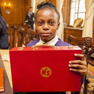 Club member with red ministerial box (Cabinet Meeting)